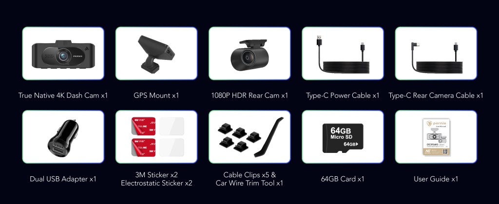 DS315WG + RC-E11 Car Dash Cam